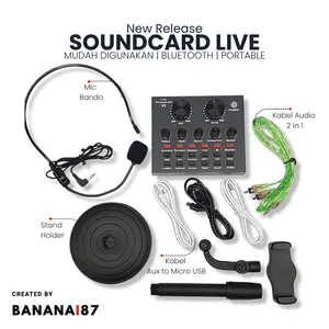 Sound card Mixer Bluetooth Audio USB External Soundcard Live Broadcast Streaming TikTok Youtube Professional
