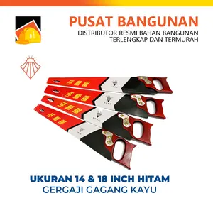 GERGAJI KAYU DIAMOND HITAM 14 INCH & 18 INCH