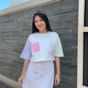 DEUNHAE - CHAE MIN / Kaos Oversized Crop Top / Kaos Wanita Kekinian / Kaos Katun 100% Premium / Kaos Sablon Thermochromic / Kaos Unik Berubah Warna / Kaos Nyaman Menyerap Keringat