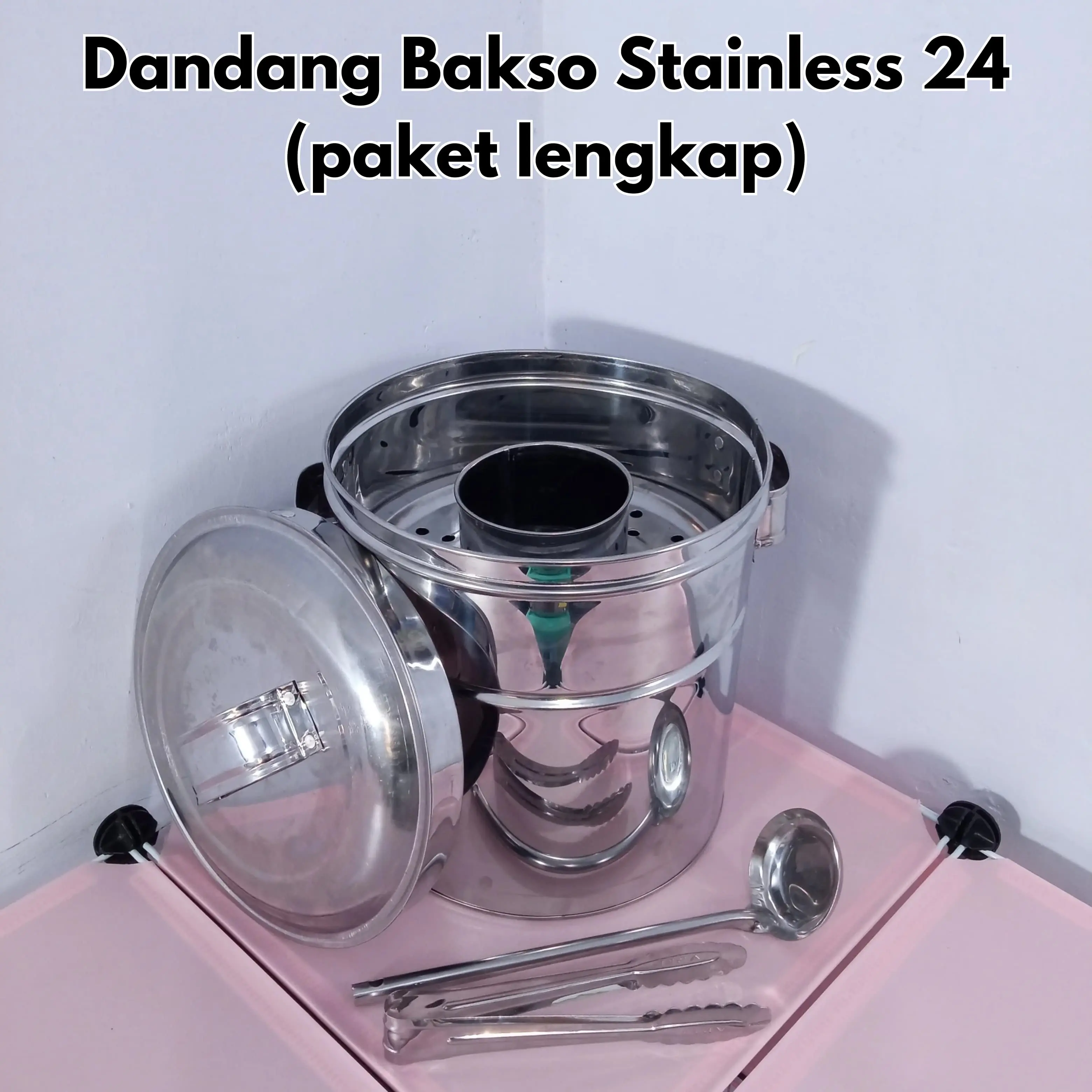 Dandang Bakso 24cm Paket Lengkap