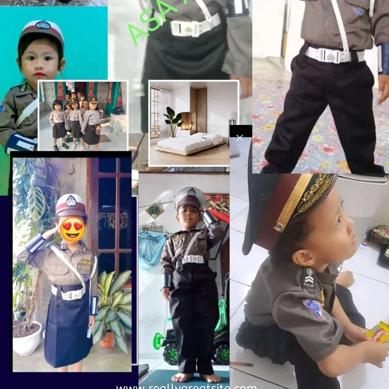 Baju POLISI ANAK Lengkap Atribut sesuai foto LANGSUNG DARI PANDARRODUSEN ASA AYOSO UMKM PUNYA ST Fashion Aksesoris 1
