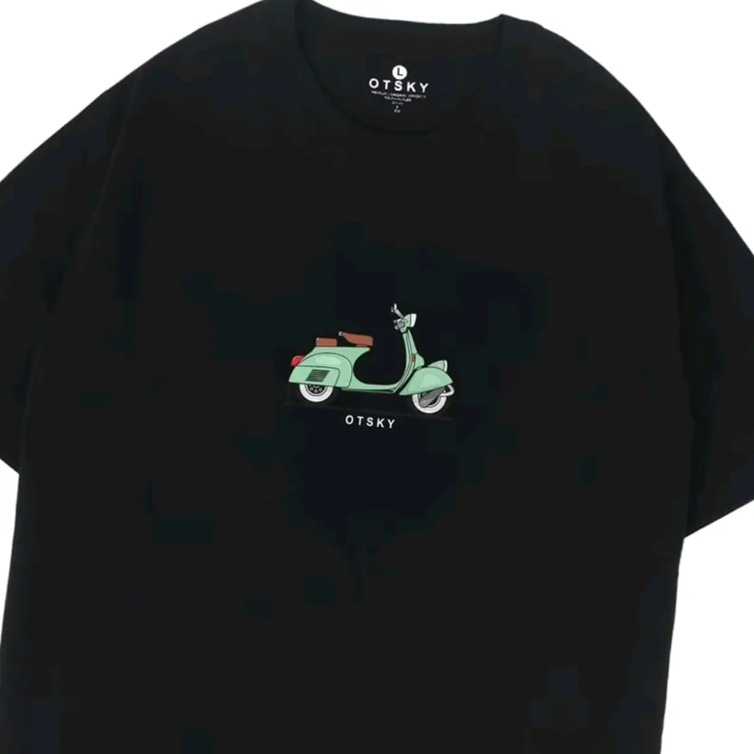 OTSKY T-shirt kaos baju distro cowok keren dewasa katun pria/wanita terlaris