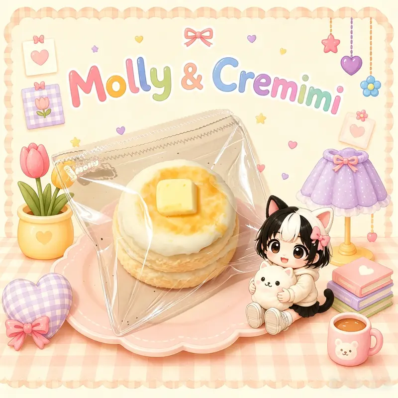 CRAZYGUGUスクイーズ Molly&Cremimiミルクケーキセット Molly & Cremimi ウォーターバッファロー ミルクケーキ 水の勢いで