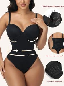 Body para mujer cómodo y ajustado, tirantes ajustables, prenda moldeadora transpirable, diseño sin espalda, uso en todas las estaciones, verano
