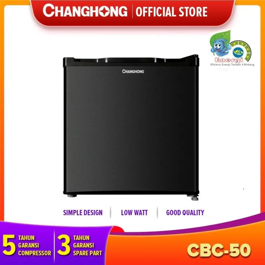 Changhong CBC50 Kulkas Mini Portable | CBC 50 Lemari Es Hitam