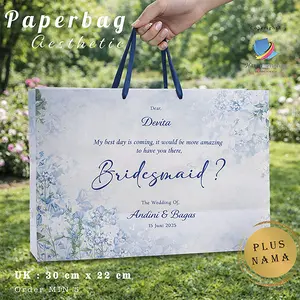 PAPERBAG JUMBO BRIDESMAID WEDDING AESTHETIC PLUS NAMA