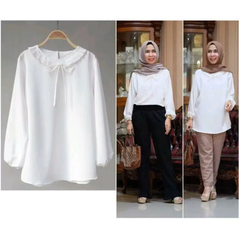 Atasan Wanita lengan balon Panjang / Lili blus