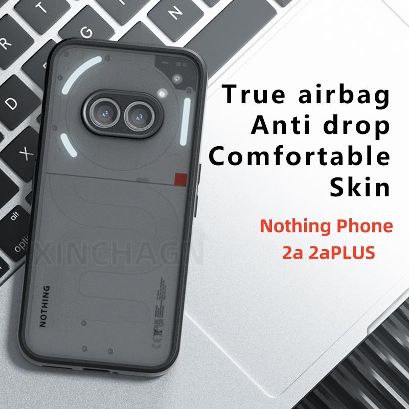 Nothing Phone 2a 2aPLUS Phone Casing matte skin feels four corners of the anti-fall airbag are transparent Black softcase back shell case  does not yellow Protection Cover Protective Cellphone Phonecase Smartphone Protector 1
