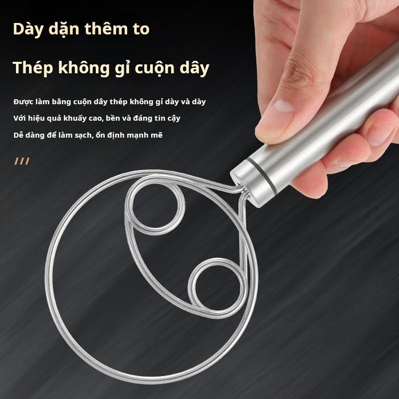 Máy trộn bột thủ công và máy đánh trứng bằng thép không gỉ, máy xay bột cầm tay, [Thanh Toán Khi Nhận Hàng] 2