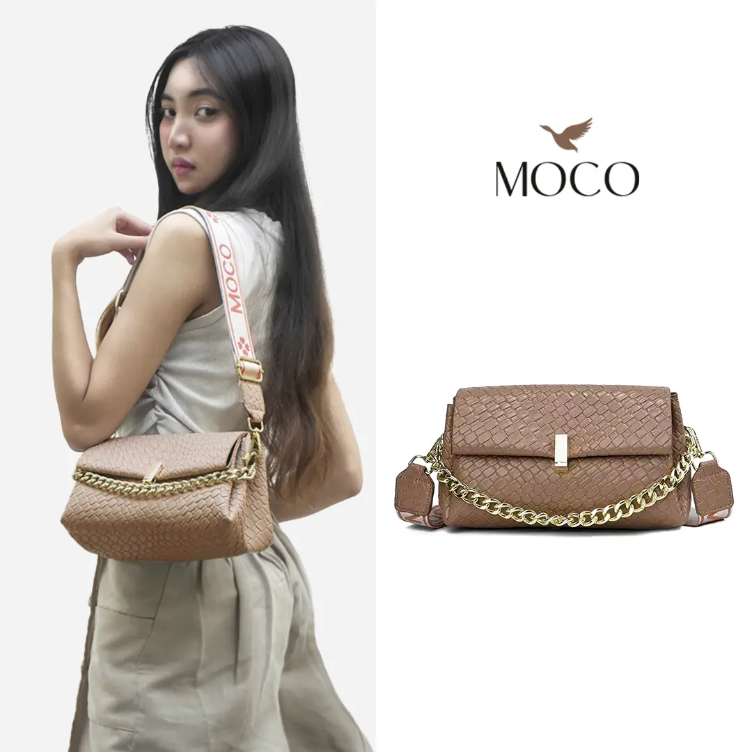 MOCO Fashion Tas Sling Bag Rantai Croco H128