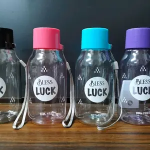 Botol minum plastik/ botol minum bless luck///