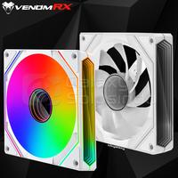 Gambar VenomRX Tetragon 02 120mm ARGB Sync Reverse Fan Case - Black / White - black  dari GASOL DINOYO MALANG Kota Malang 3 Tokopedia