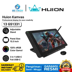 Huion Kamvas 13 GS-1331 Gen 2 Gen 3 Huion Drawing Tablet Pen Tablet Display Tablet Android Garansi