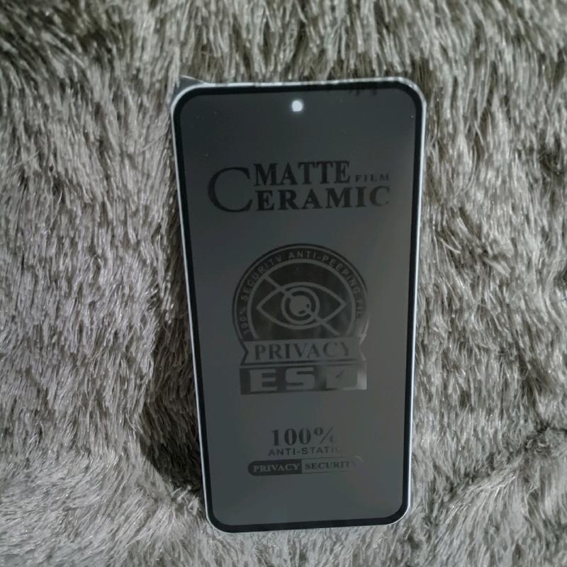 TG Tempered OP A5S/A7/A12/A11K/F9 Glass Ceramic Spy  Anti Gores Matte Privacy Anti SPY 8