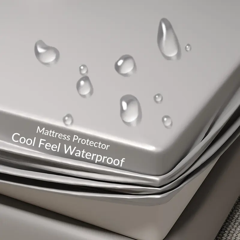 Ice-feel waterproof protector single piece ice silk mat mattress protective cover dust-proof bed sheet bed cover