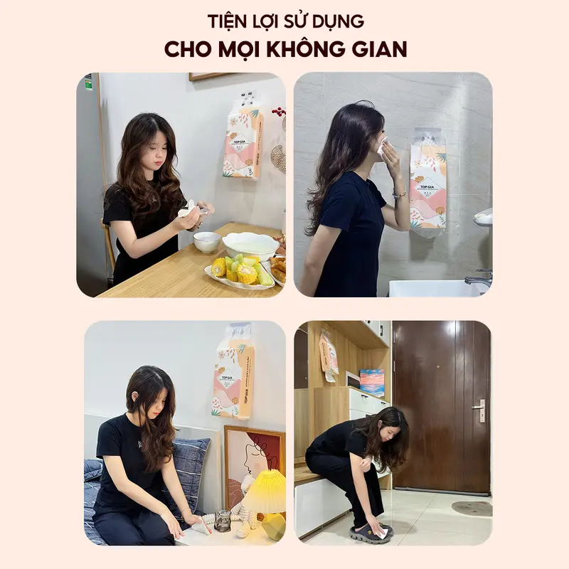 (SIÊU MỀM MỊN - SIÊU TIẾT KIỆM) Thùng 6 Bịch Khăn Giấy Rút Đáy Tiểu Hạ TOP GIA 4 Lớp Mềm Mịn, Thành Phần Bột Gỗ Tự Nhiên Thân Thiện An Toàn, Khăn Giấy Vệ Sinh 1000 tờ,4 lớp Tặng 2 móc treo tiện Giấy Vệ Sinh giấy rút  ĐẠT QUY CHUẨN CỦA BỘ CÔNG THƯƠNG VTG86