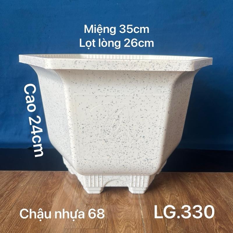  {5 Cái Tuỳ Màu} Chậu Nhựa Lục Giác 330 Trồng Cây Dày Dặn 
