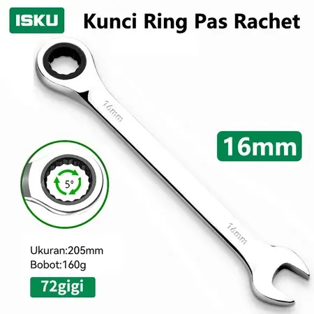 Pas Ratchet 16mm