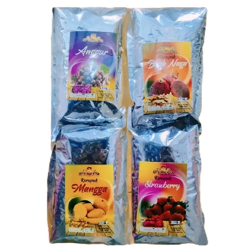 Keripik dan Kerupuk Buah 1 paket isi 4bks  Cemilan Kering 3