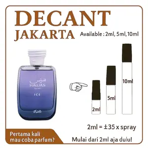 [Decant] Rasasi Hawas Ice 100% Original - vial in jar