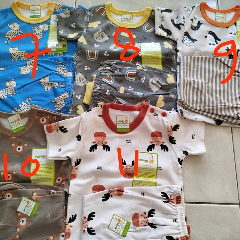 velvet junior, libby baby size s pendek panjang dan panjang panjang 1