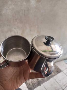 Product Review of Cangkir Mug Gelas Ukuran 7-15cm Stainless Steel - Cangkir / Gelas Stainless Steel mini Coffee Tea from 🌻**🌻 1