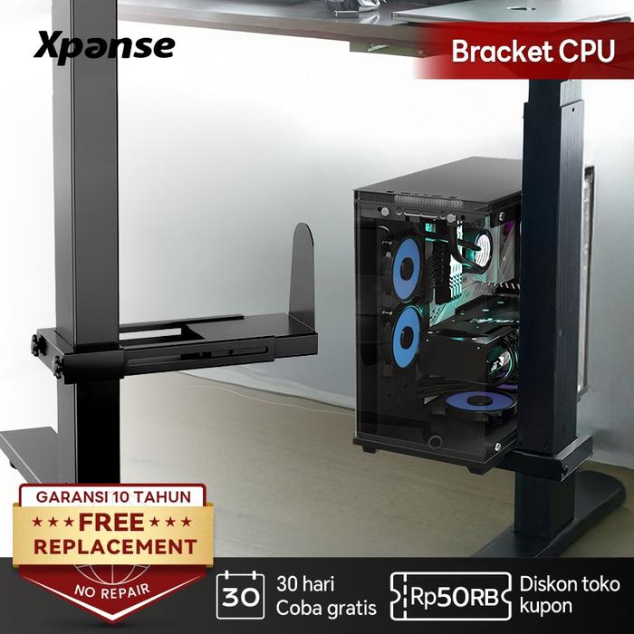 Promo Universal Computer CPU Hanging Rack Adjustable PC Case Holder ...