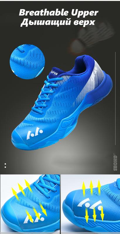 Product Introduction of New Original LEFUS Men Women Badminton Tennis Shoes for Women Pickleball Shoes Squash Volleyball Lace-up Sneakers for Indoor Outdoor Court Training Cushioning Table Tennis Sneakers 8