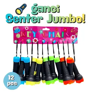 12 Pcs Senter Jumbo Warna Mix Random untuk Anak-anak dengan Desain Lucu dan Warna-warni