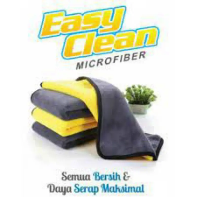 MICROFIBER SERBAGUNA 30X30  KAIN LAP MOBIL 2 SISI HALUS MULTIFUNGSI 500GSM
