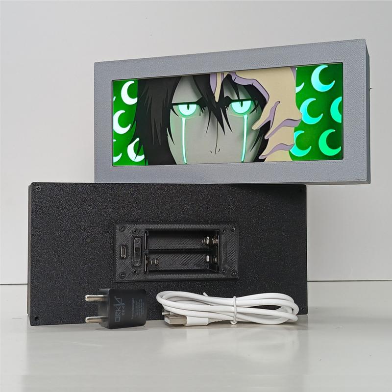 3D Anime Lightbox bleach Art lampu LED dekorasi kamar Kotak Usb Baterai 4