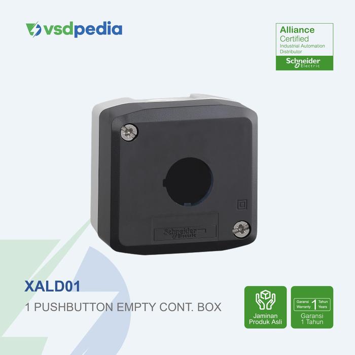 Gambar SCHNEIDER KOTAK KONTROL BOX PANEL KENDALI KOSONG HITAM UNTUK TOMBOL 22MM 1 / 2 / 3 LUBANG KONEKTOR IP66 XALD01 XALD02 XALD03 dari vsdpedia Kota Administrasi Jakarta Timur Tokopedia
