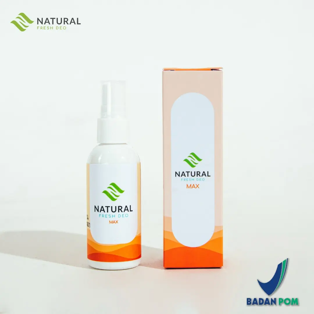 Natural Fresh Deo Max 60ml / Deodorant Spray  Ketiak Alami Bpom Hempaskan Bau badan
