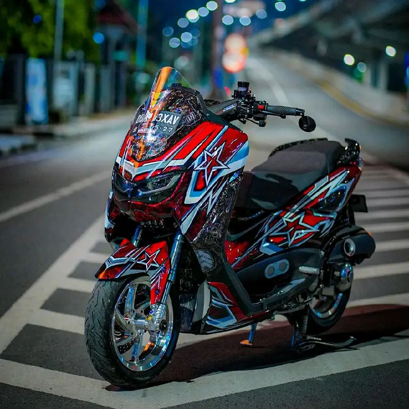 Decal Nmax New 2020 2021 2022 2023 Fullbody desain bintang keren Sticker fullbody Nmax  MH001 0