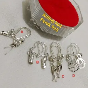 Anting Kait dewasa Perak 925