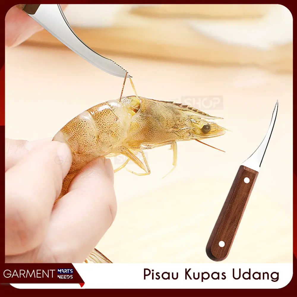 Alat Pisau Dapur Pembersih Kotoran Udang Stainless Steel Kupas Kulit Serbaguna