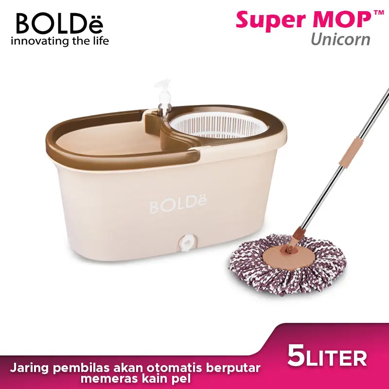 BOLDe Super Mop Unicorn - Merah Muda 4