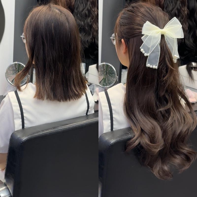 Ku93 Tóc kẹp U xoăn lơi 60cm ( có ảnh khách) Women Women