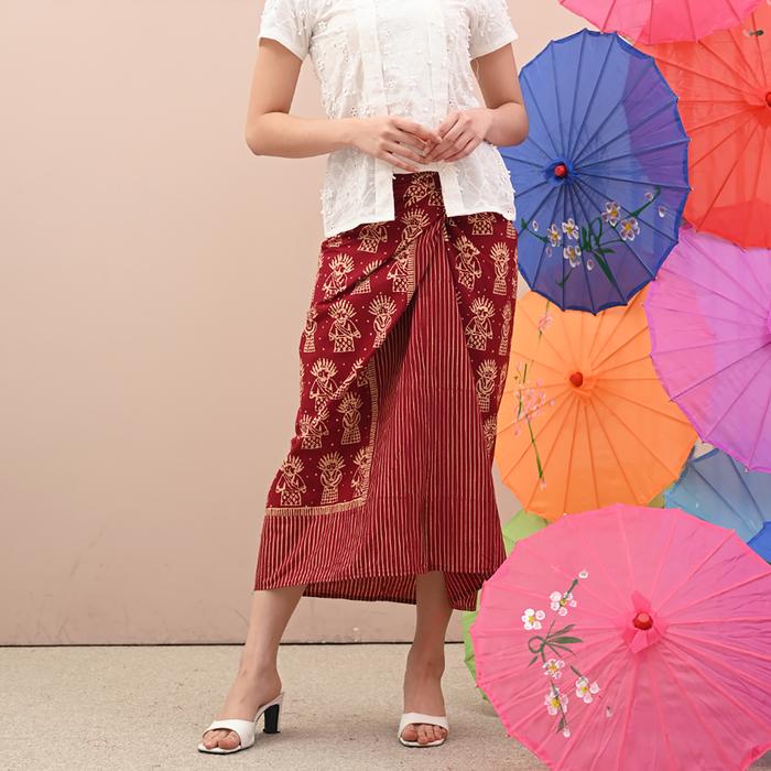 Gambar NONA RARA - Lilit Garut Betawi P0509, Rok lilit batik wanita modern - ALL SIZE dari Nona Rara Batik Kota Administrasi Jakarta Timur Tokopedia
