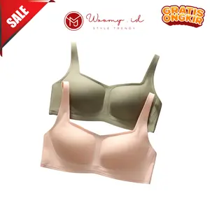 WM BR709 BH Bra Seamless Bralette Kait Belakang Tanpa Kawat Push Up Pakaian Dalam Wanita
