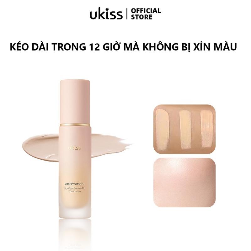 UKISS Kem Nền 30g Dạng Lỏng Ở Lại Lâu Trôi Lì Mềm Mờ Thích Hợp Cho Da Dầu Và Kem Mịn Mượt Nước Thích Hợp Cho Da Khô Nữ Trang Điểm Mỹ Phẩm Cosmetic