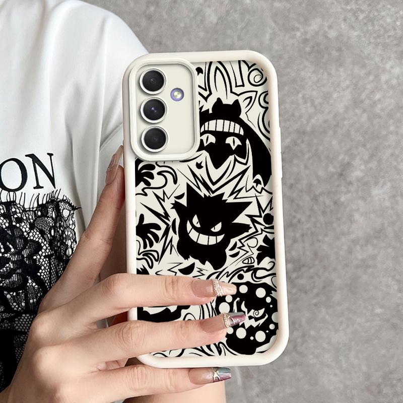 Product Introduction of softcase soft case casing hp Samsung A55 5G,Gengar,Paket lengkap,kreativitas,coveringcasing,Mode,tren,Kartun,kepribadian Ponsel Protection 43