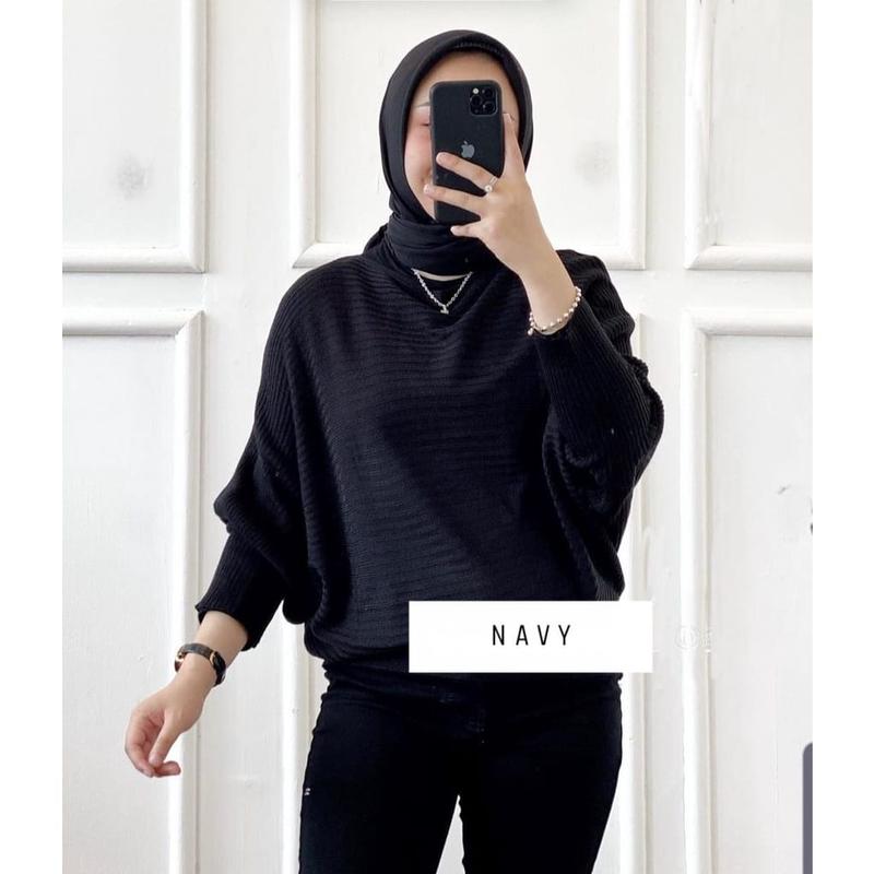 BAJU TERBARU 2024 VIRAL TIKTOK INDY BETWING BLOUSE//LASPERAL//SWEATER RAJUT WANITA BATWING KALONG - RAJUT WANITA PREMIUM BLOUSE BAJU RAJUT KNIT BETWING ATASAN WANITA MODEL KELELAWAR OTHERS RAJUT KALONG KNIT OTDD 7