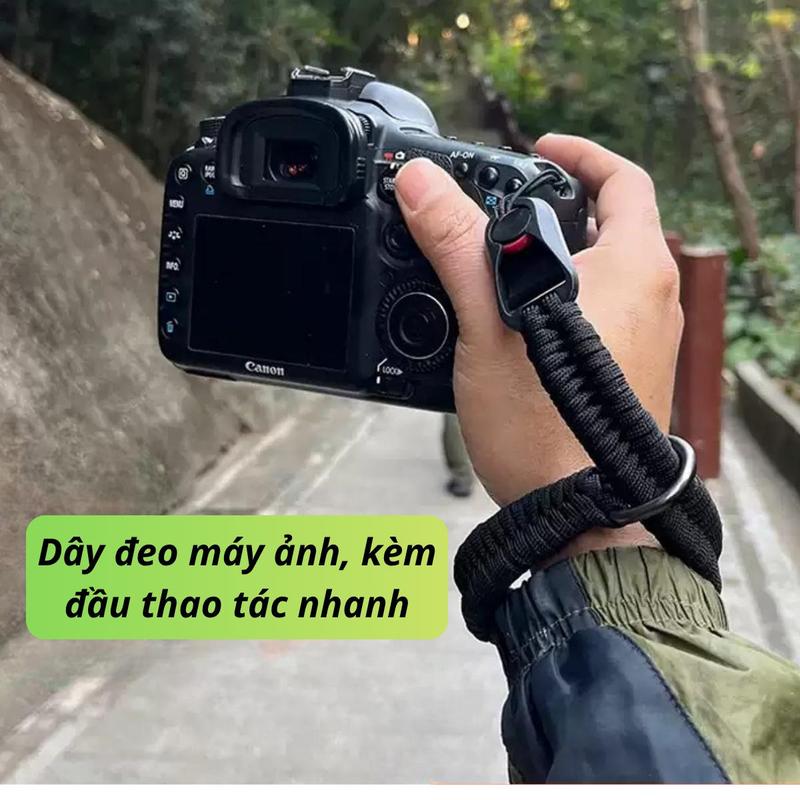 Dây Đeo Cổ Tay Máy Ảnh Paracord Siêu Bền - Wrist Strap Thủ Công Chốt Tháo Nhanh Thông Minh Cho Mirrorless & DSLR