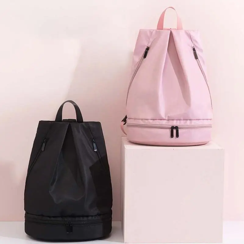 Multifunctional Waterproof Nylon Dry-Wet Separation Travel Backpack with Shoes Compartment Swimming Bag Fitness Training Sports Storage Backpacks For sports
