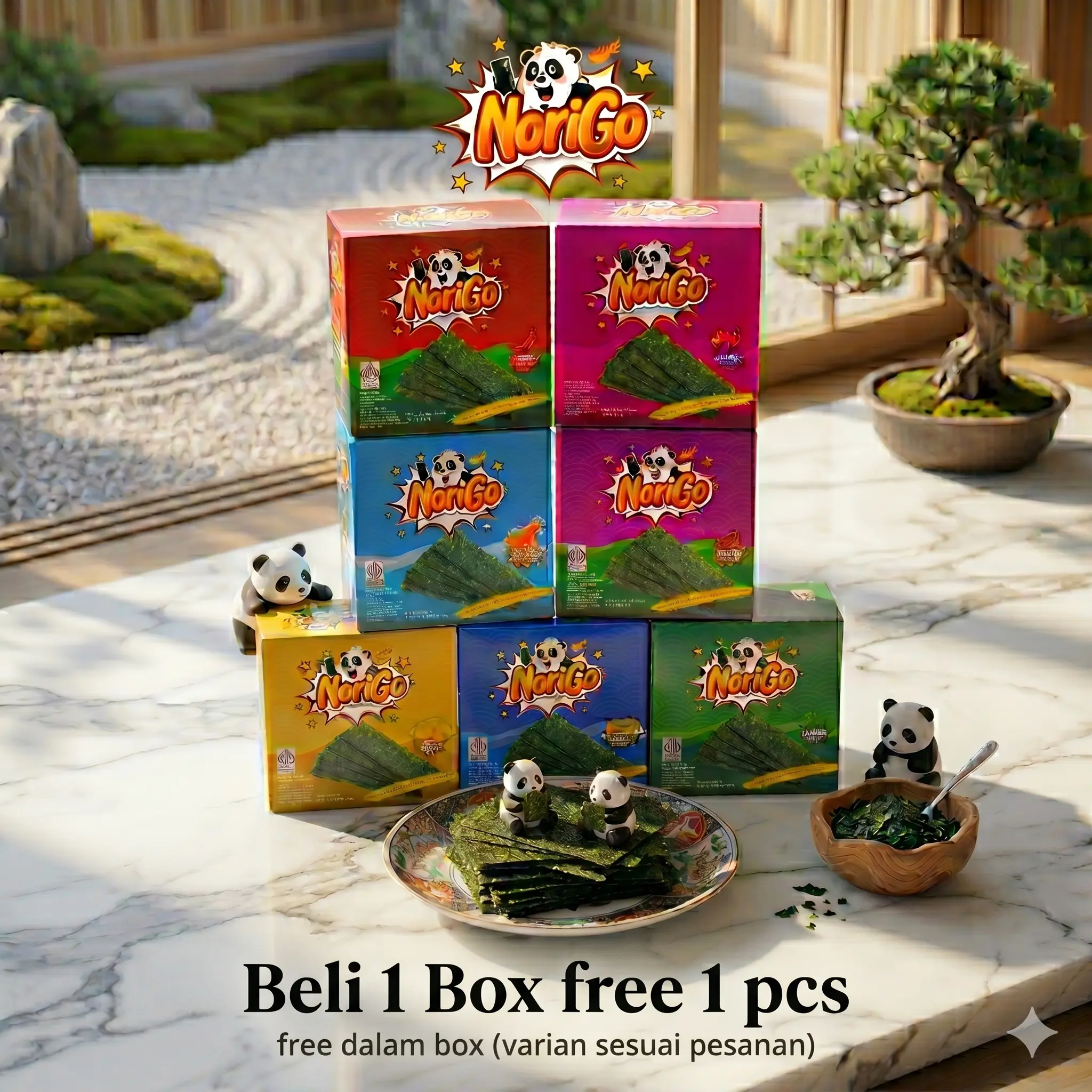 NORIGO SNACK RUMPUT LAUT | 1 BOX ISI 12 PCS