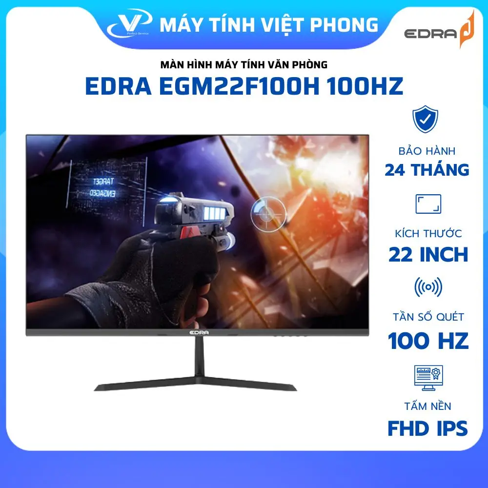 Màn hình Gaming EDRA EGM22F100H / EGM24F100H / EGM27F100H / EGM27F120PV (22/24/27 inch) FullHD/IPS/1ms 100Hz - Thiết kế tinh tế, hiệu suất cao | BigBuy360 - bigbuy360.vn Màn hình Gaming EDRA EGM22F100H / EGM24F100H / EGM27F100H / EGM27F120PV (22/24/27 inch) FullHD/IPS/1ms 100Hz - Thiết kế tinh tế, hiệu suất cao | BigBuy360 - bigbuy360.vn