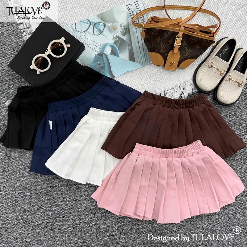 Chân Váy Bé Gái Dập Ly Sành Điệu Cho Bé Tulalove