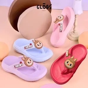 SC - Sandal Jepit  Eva Anak Cewek Hias Labubu Super Keren Kekinian Lucu  - HARUS UPSIZE / NAIK UKURAN