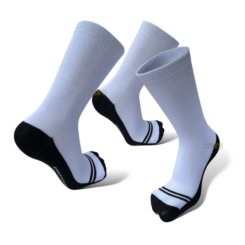 12 pasang kaos kaki anak sekolah putih telapak hitam panjang sebetis cocok untuk anak SD,SMP, dan SMA Seragam Fashion 0